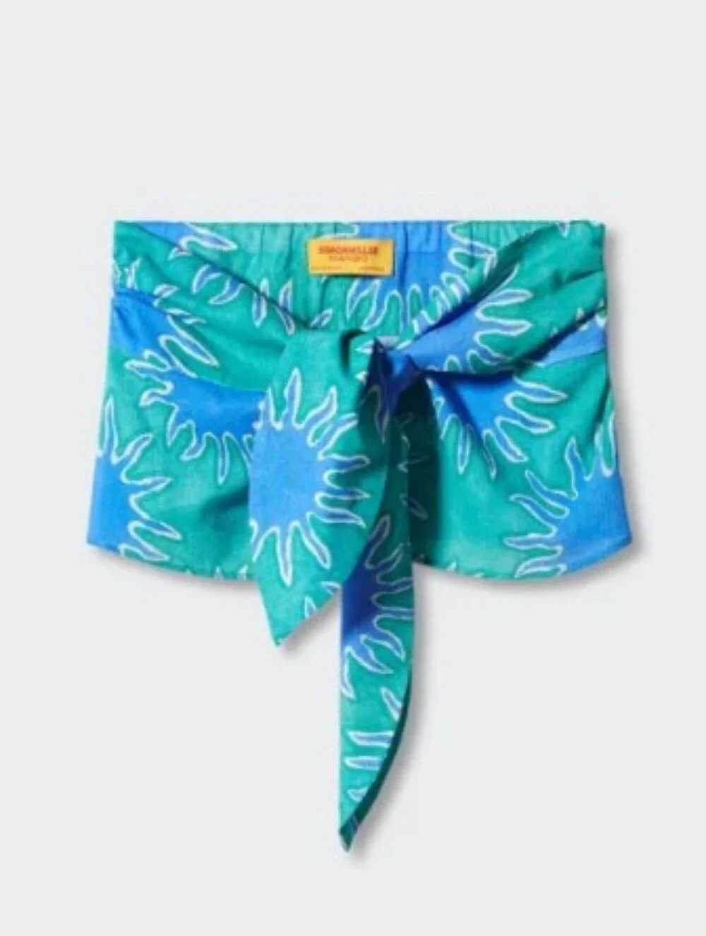 Mango x Simon Miller - Printed Knot Bandeau Top- M - Picture 3 of 7